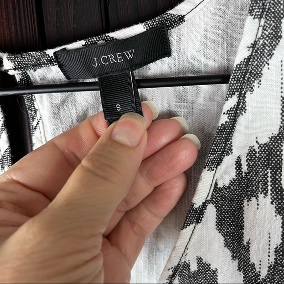 J. Crew romper IKAT black&white pockets S - Picture 4 of 5